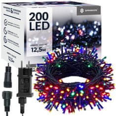Springos novoletne lučke 200 LED RGB 8 funkcij 10 + 2,5m