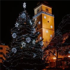 Springos novoletne lučke 200 LED 6500K 8 funkcij 10 +2,5m