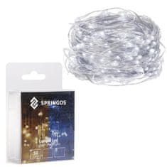 Springos novoletne lučke na žici 50 LED 6500K 4,9m