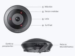 Reolink Kamera PoE IP Fisheye s 360 pogledom, 6 MP HD notranja kamera za varnost doma,pisarne, pametno zaznavanje ljudi, dvosmerni pogovor, možnosti namestitve na strop, steno