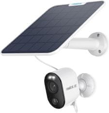 Reolink 4K nadzorna kamera z zunanjo baterijo Argus 3 Ultra s 6 W solarnim panelom, 2,4 & 5GHz WiFi, sončna WLAN kamera na prostem z 8MP UHD barvnim nočnim vidom, zaznavanje AI, brez mesečne naročnine