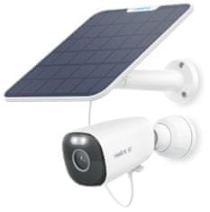Reolink 4K 8MP Sončna nadzorna kamera za zunanjo uporabo s baterijo 2.4 & 5 GHz WiFi kamera za zunanjo uporabo s barvnim nočnim vidom, zaznavanjem oseb/vozil/živali, brez mesečne naročnine, Argus Eco Ultra 