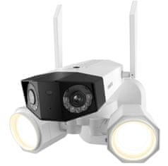 Reolink Varnostna kamera 4K 8 MP s 180° širokim kotom, 5/2,4 GHz WiFi kamera na prostem, inteligentna osvetlitev, zaznavanje oseb/vozil/hišnih živali, 2-smerni zvok, IP66, Duo Floodlight WiFi