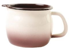 Metalac Emajlirani vrč z izlivom premera 10cm 0,8l CAPUCCINO