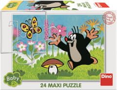 Dino Puzzle Krtek in gobe MAXI 24 kosov
