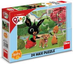 Bing DINO Puzzle s psom MAXI 24 kosov