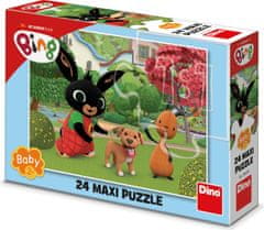 Bing DINO Puzzle s psom MAXI 24 kosov