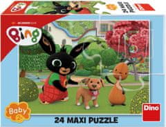 Bing DINO Puzzle s psom MAXI 24 kosov