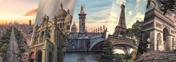 Dino Sestavljanka Paris Collage Panoramic 2000 kosov