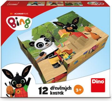 Dino BING 12 lesenih licenčnih kock