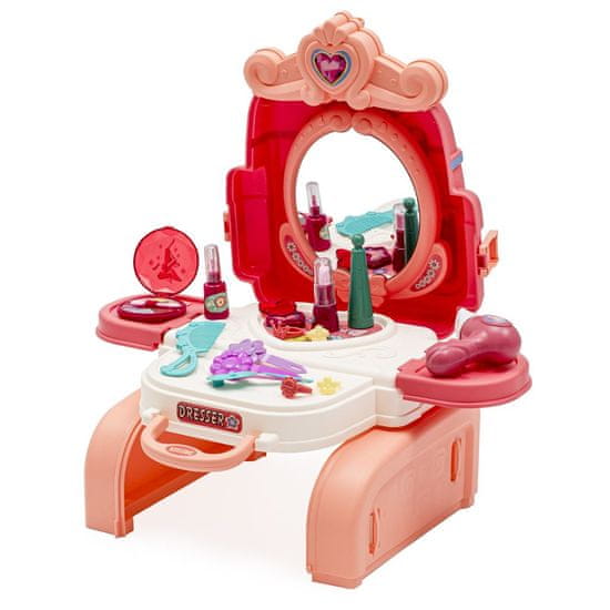 Baby Mix Dekleta Prenosni kozmetični salon 3 v 1 nahrbtniku