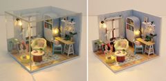 Dvěděti Dva otroka miniaturna hiška Prijetno skrivališče Cink-Cink
