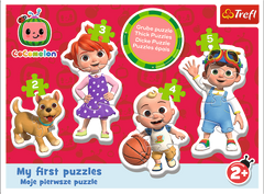 Trefl Baby puzzle Cocomelon 4v1 (2,3,4,5 kosov)