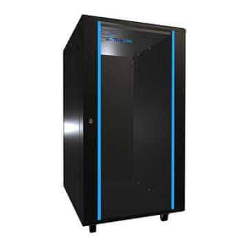slomart extralink 22u 600x800 črna | rack | pokončni