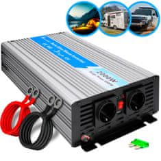 slomart extralink opip-2000w | pretvornik napetosti | avtomobilski 12v, 2000w, čisti sinusni val