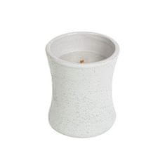 Woodwick Sveča keramična ovalna vaza Wood Smoke 133,2 g