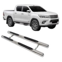 SCOUTT Stranski okvirji iz nerjavečega jekla za Toyota Hilux 4D 2015-2022 ne ustreza 2-vratnemu