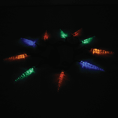 ELMARK novoletne lučke na baterije 10 LED RGB 1,8m