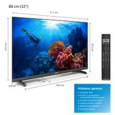 32PHS6808/12 HD LED televizor, Smart TV