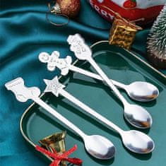 HOME & MARKER® Božične dekorativne žlice (4 kosi) | XMASSPOON