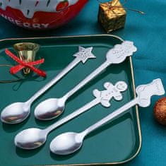 HOME & MARKER® Božične dekorativne žlice (4 kosi) | XMASSPOON