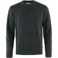 Fjällräven Övik Round-neck Sweater M, temno siva, m