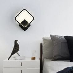 aptel Moderna stenska nadometna LED svetilka 12W črna 23cm 4500K