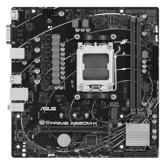 ASUS Prime A620M-K osnovna plošča, DDR5, AM5, micro-ATX (90MB1F40-M0EAY0)