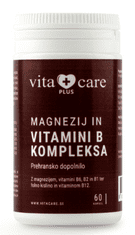 Vita Care Plus Magnezij in vitamini B kompleks prehransko dopolnilo, 60 kapsul