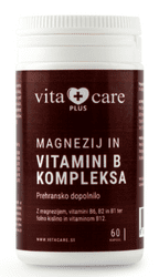  VitaCare Plus Magnezij in vitamini B kompleks prehransko dopolnilo, 60 kapsul 