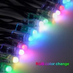 Tuya Pametni svetlobni niz Tuya USB 50 RGBIC LED diod IP65 5 m Wi-Fi, Bluetooth vsaka LED svoja barva