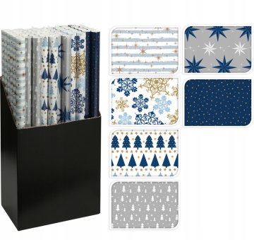 shumee Božični dekorativni papir za zavijanje daril 200x70 cm 1 kos.
