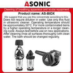 ASonic ultrazvočna čistilna raztopina za dihalne aparate AS-BIOX-1