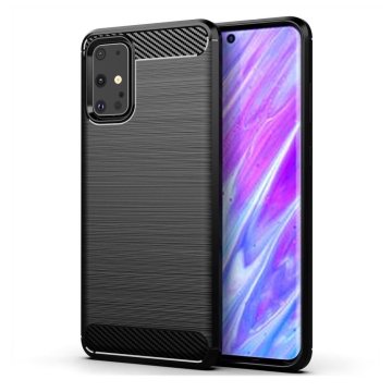 OEM CARBON etui za SAMSUNG S20 črn