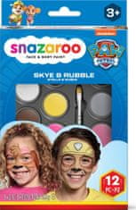 Snazaroo Komplet 8 barv za obraz Tlapková patrola: Skye & Rubble
