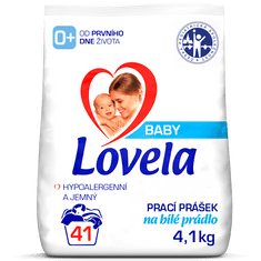 Lovela Baby pralni prah, 4,1 kg/41 pranj, belo perilo