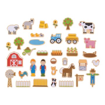 Bigjigs Toys Bigjigs igrače Magneti Kmetija