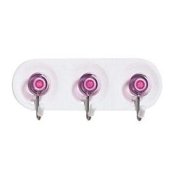 Home Obešalnik 11x4cm 3 kavlji plastika + kovina