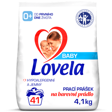 Lovela Baby pralni prah, 4,1 kg/41 pranj, barvno perilo