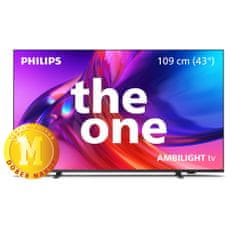 The One 43PUS8518/12 4K UHD LED televizor, AMBILIGHT tv, Google TV, 60 Hz