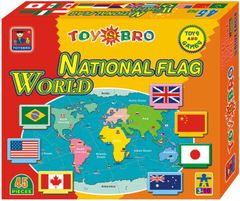 Denis zastave držav po svetu sestavljanka, 3D, 45 kosov