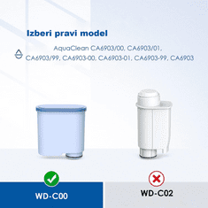 Waterdrop 10 kosov vodni filter za Philips CA6903/10, CA6903/22 (9 + 1 gratis)