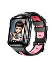 Klarion Otroška 4G črno-roza pametna ura E10-2023 48GB z neprekosljivo življenjsko dobo baterije