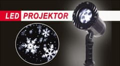 LED projektor snežinke, bela