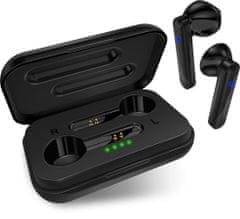 Connect IT True Wireless SONICBASS slušalke v ušesa z mikrofonom, Črna
