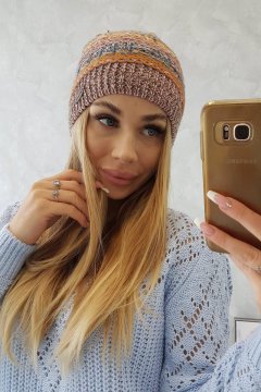 Kesi Ženska kapa Patrycja gorčica