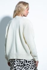 Fobya Ženski pulover na gumbe Mille ekru 34-36