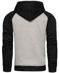 Recea Moška majica s kapuco Moptop črno-siva XL