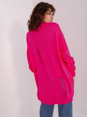 Badu Ženski dolgi pulover Ishi neon roza Universal