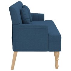 Vidaxl vidaXL Klop z blazinami modra 113x64,5x75,5 cm blago